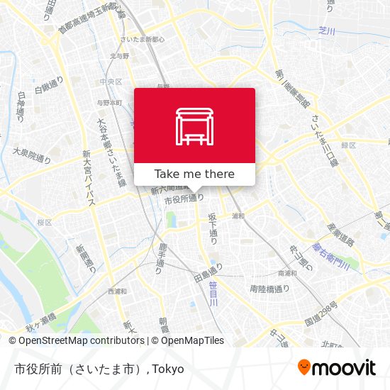 市役所前（さいたま市） map