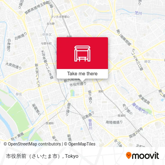 市役所前（さいたま市） map