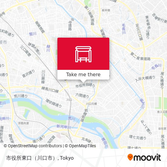 市役所東口（川口市） map