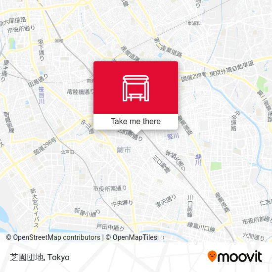 芝園団地 map