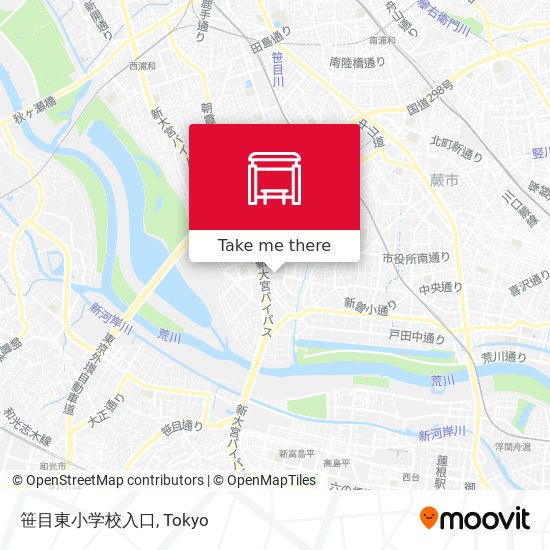 笹目東小学校入口 map
