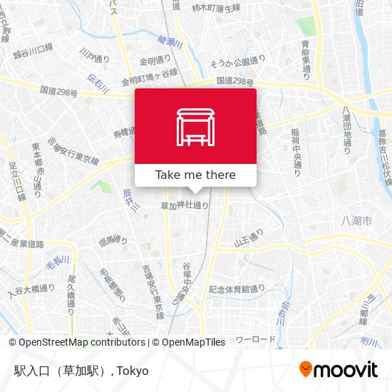 駅入口（草加駅） map