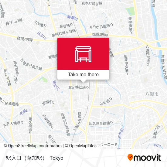 駅入口（草加駅） map