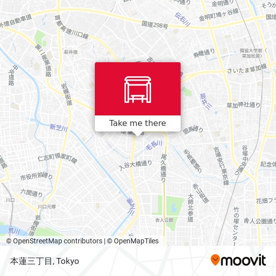 本蓮三丁目 map