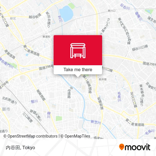 内谷田 map