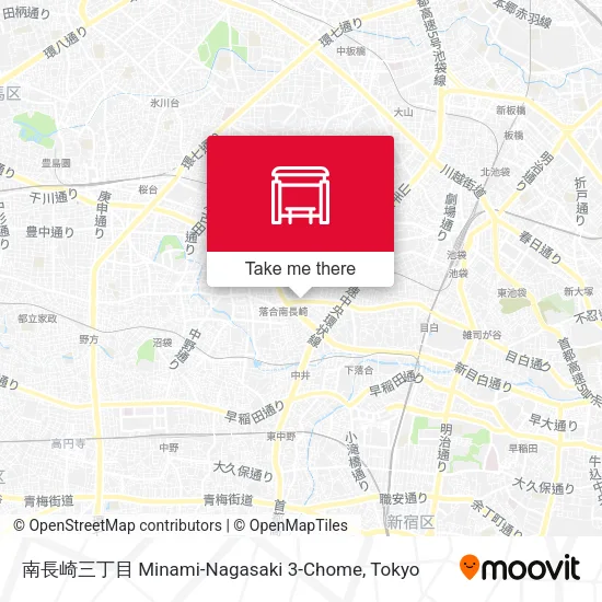 南長崎三丁目 Minami-Nagasaki 3-Chome map