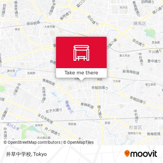 井草中学校 map