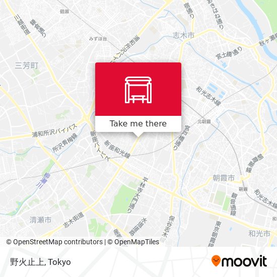 野火止上 map