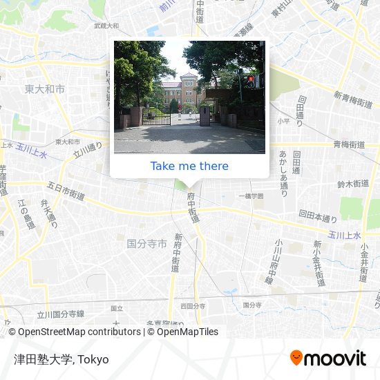 津田塾大学 map