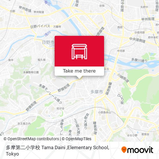 多摩第二小学校 Tama Daini ,Elementary School map