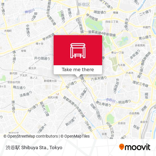 渋谷駅 Shibuya Sta. map