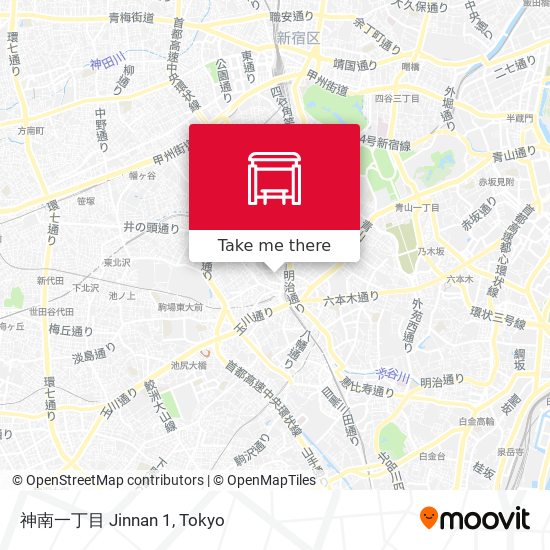 神南一丁目 Jinnan 1 map