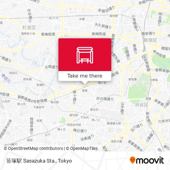 笹塚駅 Sasazuka Sta. map