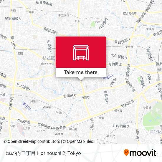 堀の内二丁目 Horinouchi 2 map