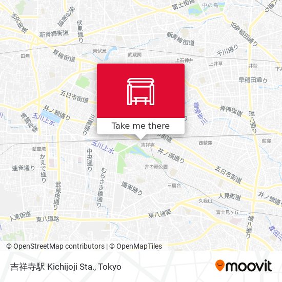吉祥寺駅 Kichijoji Sta. map