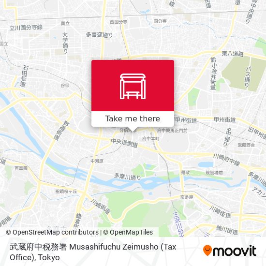 武蔵府中税務署 Musashifuchu Zeimusho (Tax Office) map