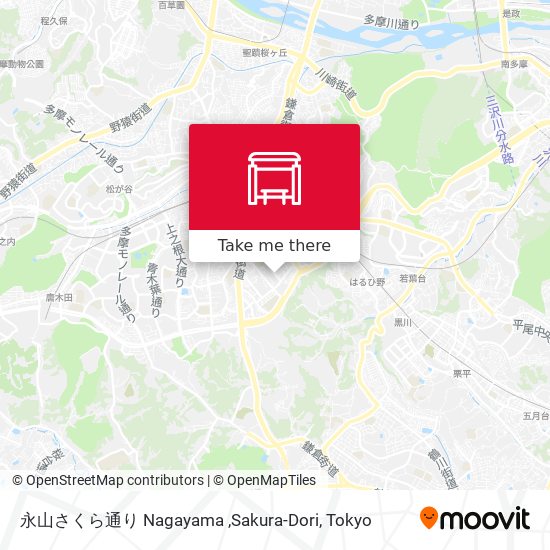 永山さくら通り Nagayama ,Sakura-Dori map