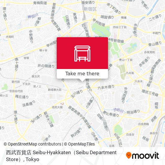 西武百貨店 Seibu-Hyakkaten（Seibu Department Store） map