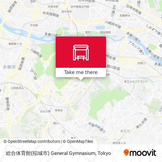 総合体育館(稲城市) General Gymnasium map