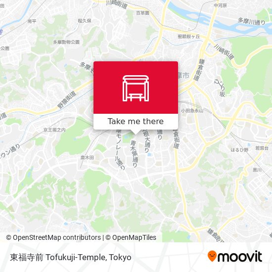 東福寺前 Tofukuji-Temple map