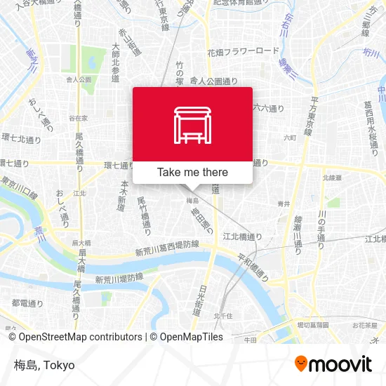 梅島 map