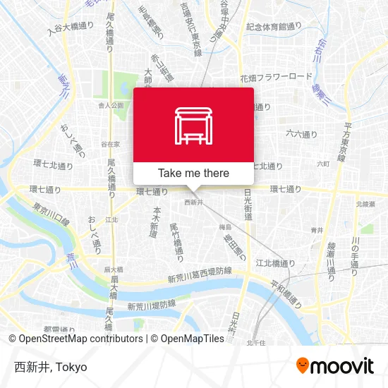 西新井 map