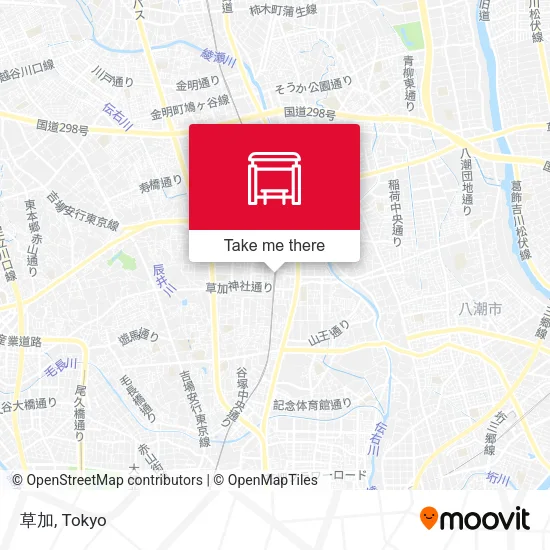 草加 map