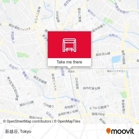 新越谷 map