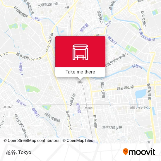 越谷 map