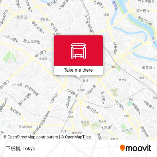 下板橋 map