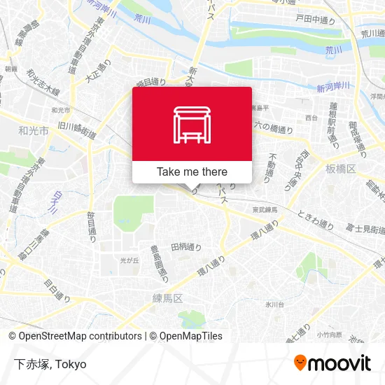 下赤塚 map