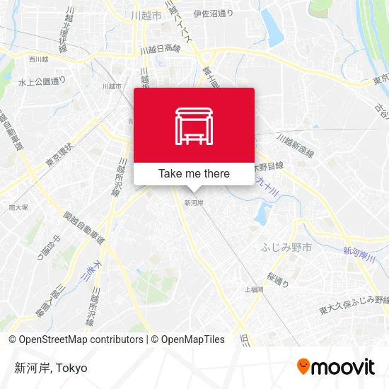 新河岸 map