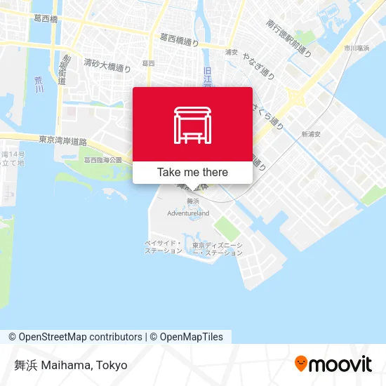 舞浜 Maihama map