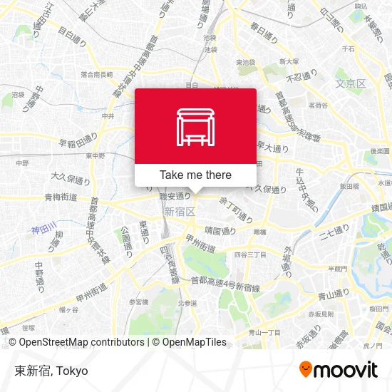 東新宿 map