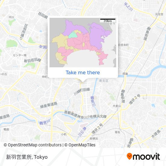 新羽営業所 map