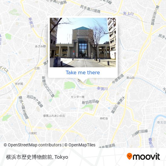 横浜市歴史博物館前 map