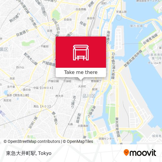 東急大井町駅 map