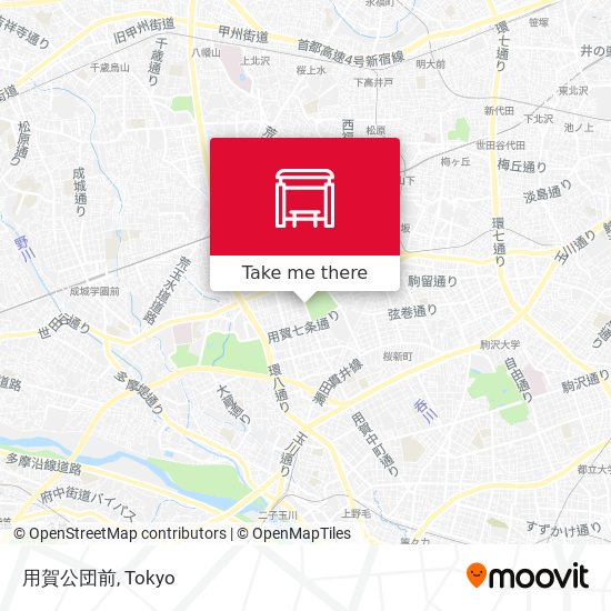 用賀公団前 map