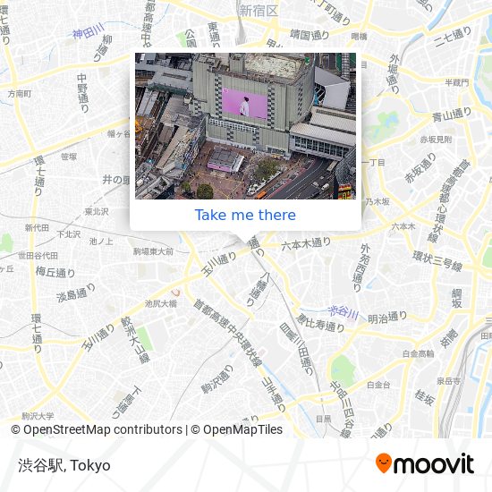 渋谷駅 map