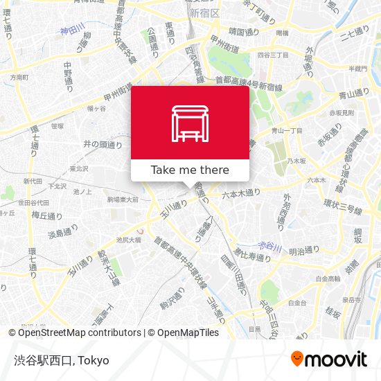 渋谷駅西口 map