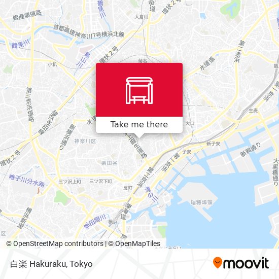 白楽 Hakuraku map