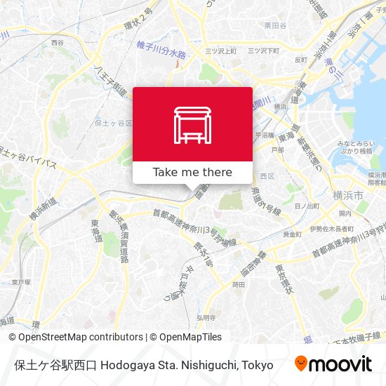 保土ケ谷駅西口 Hodogaya Sta. Nishiguchi map