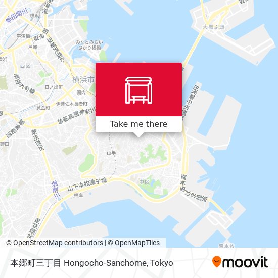 本郷町三丁目 Hongocho-Sanchome map