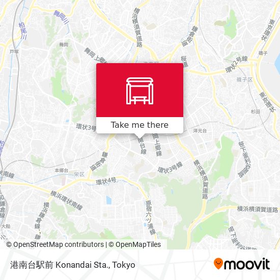 港南台駅前 Konandai Sta. map