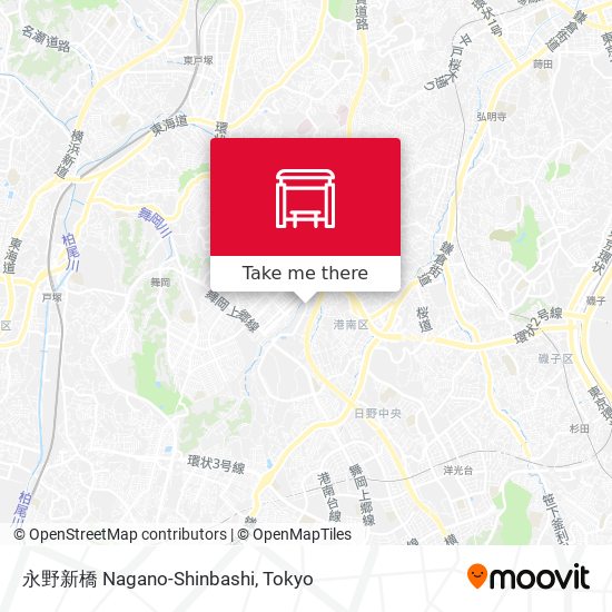 永野新橋 Nagano-Shinbashi map