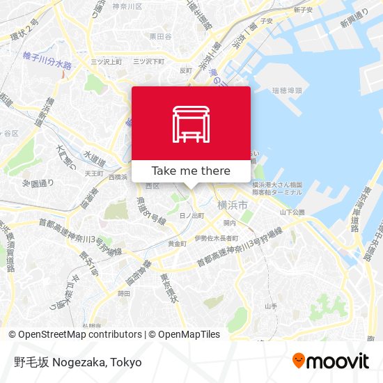 野毛坂 Nogezaka map