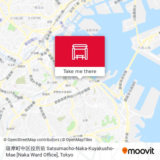 薩摩町中区役所前 Satsumacho-Naka-Kuyakusho-Mae [Naka Ward Office] map