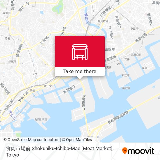 食肉市場前 Shokuniku-Ichiba-Mae [Meat Market] map