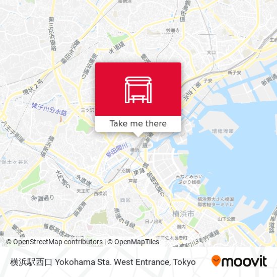 横浜駅西口 Yokohama Sta. West Entrance map