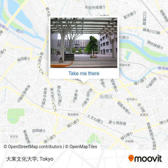 大東文化大学 map